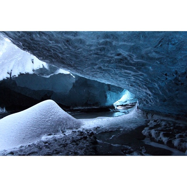 This is why. #icecave under the glacier at #Jokulsarlon #Iceland