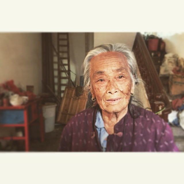 Headed to #China today to see this lovely lady, positively aglow at age 91.