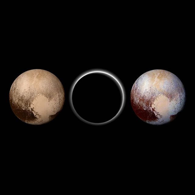 3x #Pluto – Images Credit: @nasa @newhorizonsmission #plutoflyby