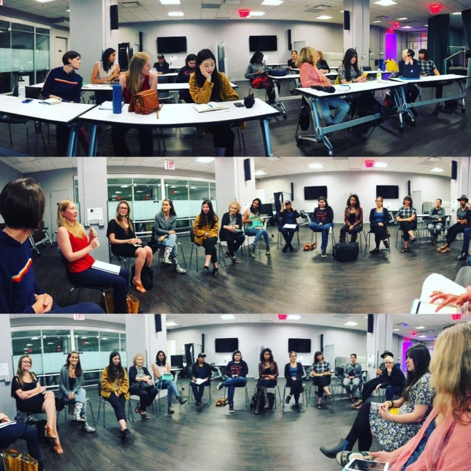 The fabulous ladies at our first #nycwomenfilmmakers workshop! #thefutureisfemale #womeninfilm #filmmakerslife