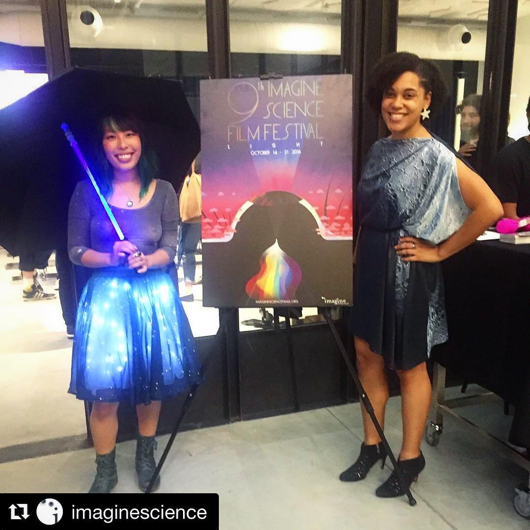Any excuse to wear a light up #ledskirt! Thank you @imaginescience for an illuminating night ✨
・・・
When your #symbiosis competitors kill it closing night in #light themed apparel ?