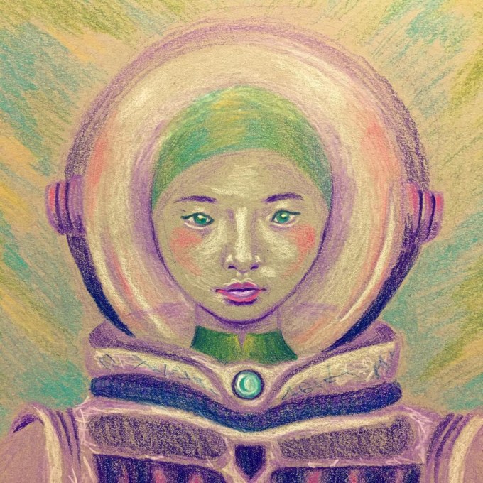 Doodling #coloredpencil #astronaut #thefutureisfemale #asianfuturism #cidhue