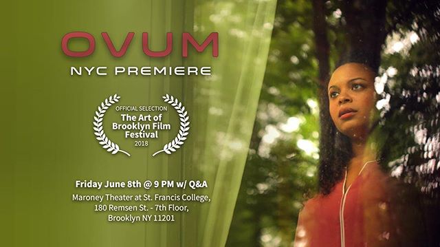 My #scifi Black Mirror-esque film #ovumshort premieres in NYC TOMORROW NIGHT at @theartofbklyn Ovum is my reaction to the continued attacks on our #reproductiverights Excited to share this timely film with y’all #aobff18